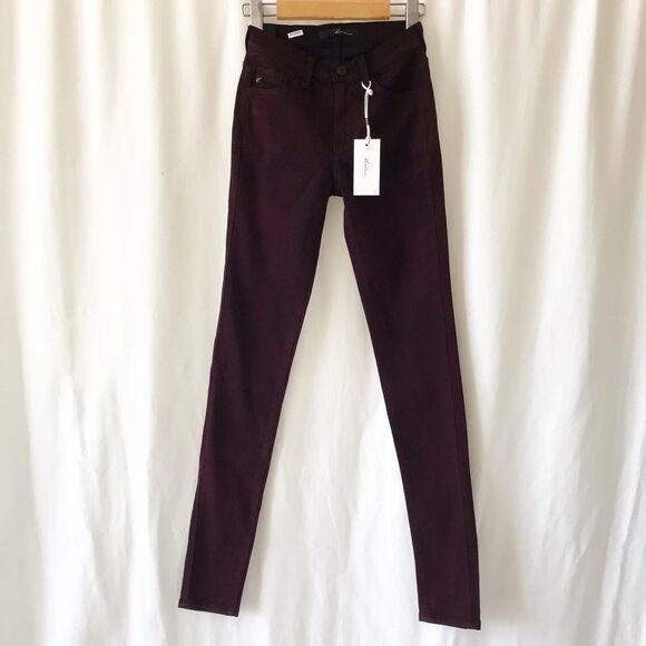 Kancan wine skinny jegging jeans Size 23 - Picture 3 of 12